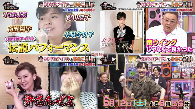 Tv番組 博士ちゃん 番宣 Cm 1分版 80年代アイドルの伝説的パフォーマンスを徹底授業 南野陽子 ぺこぱ 芦田愛菜 南野陽子 Cm Navi